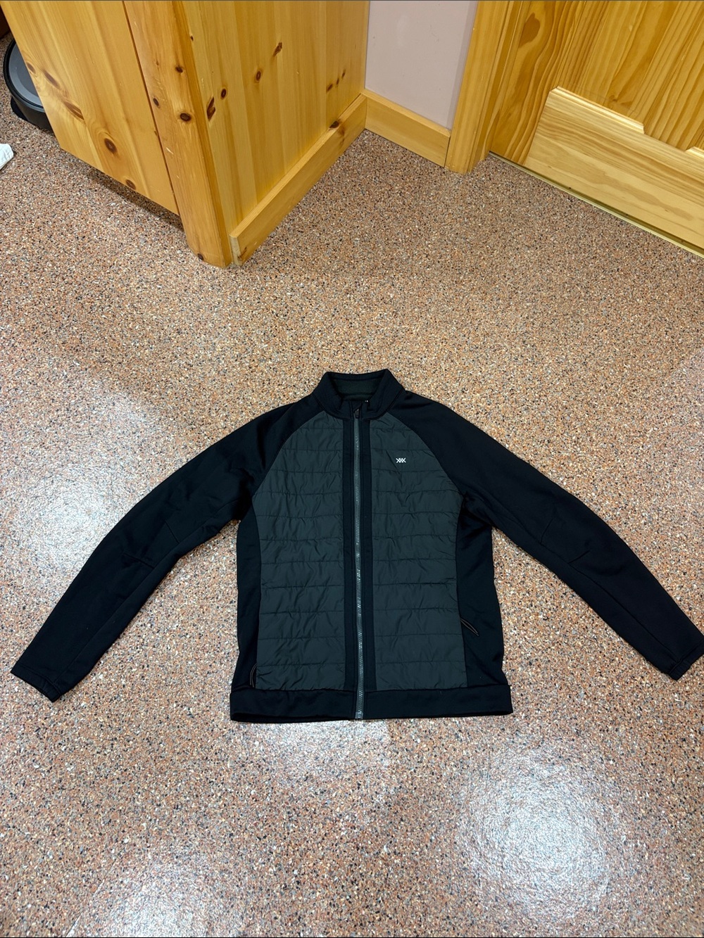 RHONE Black Quilted Front Performance Jacket